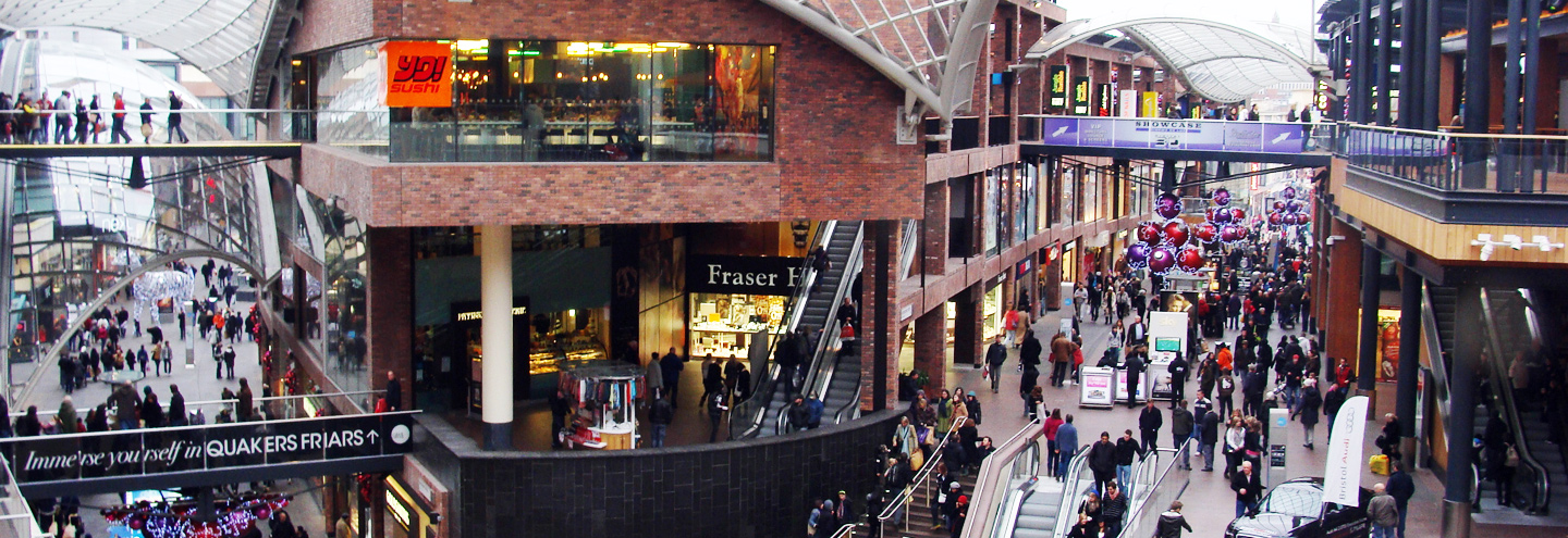 Cabot Circus, Bristol: location, fashion stores, opening hours