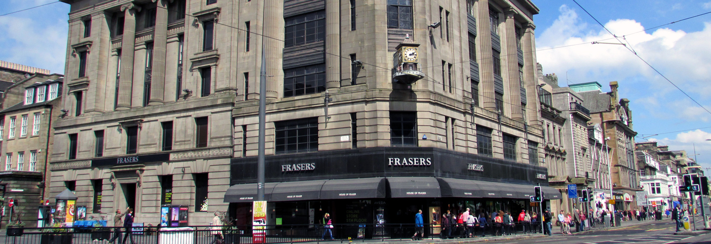 Items available at  House of Fraser 145 Princes Street