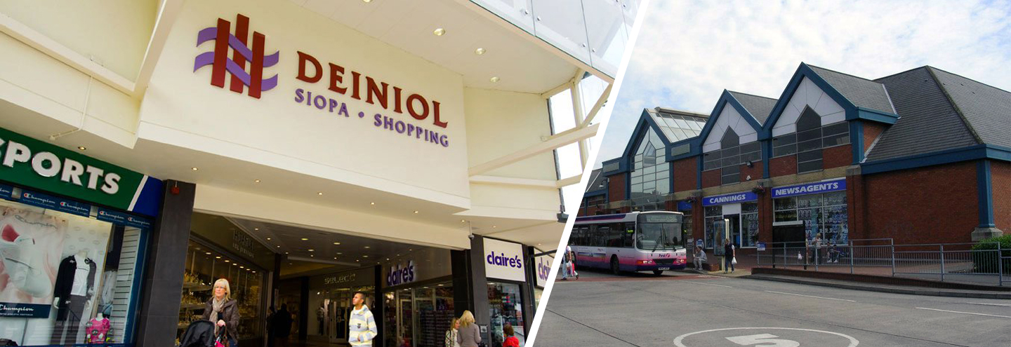 Items available at  Deiniol Shopping Centre